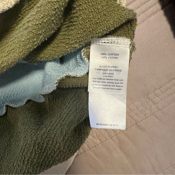 Faherty Soleil Sun Print Abstract Colorful Hoodie Size L - Picture 6 of 7